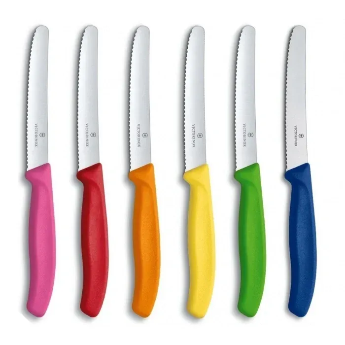 Набор ножей кухон. Victorinox Swiss Classic Tomato and Table Knife 6.7839.6G 6.7839.6G компл.:6предм. ассорти европодвес - фото 2