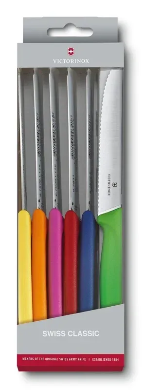 Набор ножей кухон. Victorinox Swiss Classic Tomato and Table Knife 6.7839.6G 6.7839.6G компл.:6предм. ассорти европодвес - фото 3