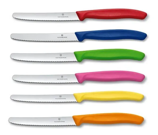 Набор ножей кухон. Victorinox Swiss Classic Tomato and Table Knife 6.7839.6G 6.7839.6G компл.:6предм. ассорти европодвес - фото 4
