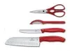 Набор ножей кухон. Victorinox Swiss Classic 6.7131.4G компл.:4предм. красный подар.коробка - фото 5