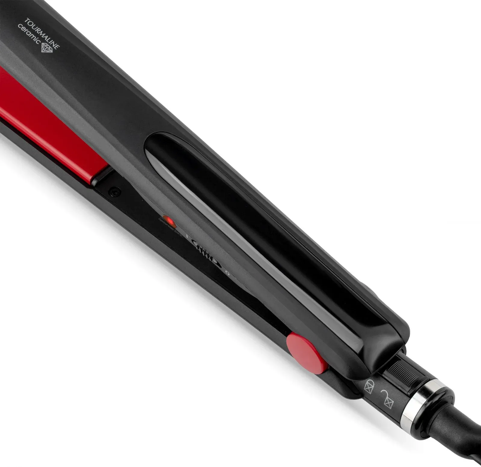 Выпрямитель Vitek VT-8282 BK 44Вт черный/красный макс.темп.:220С покрытие:керамико-турмалиновое VT-8282 - фото 2