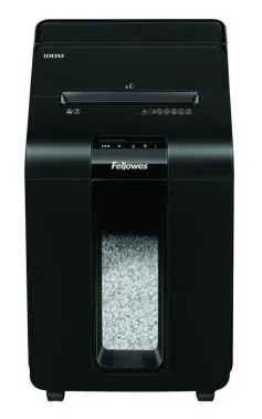 Шредер Fellowes AutoMax 100M с автоподачей секр.P-4 фрагменты 100лист. 23лтр. скрепки скобы пл.карты - фото 4
