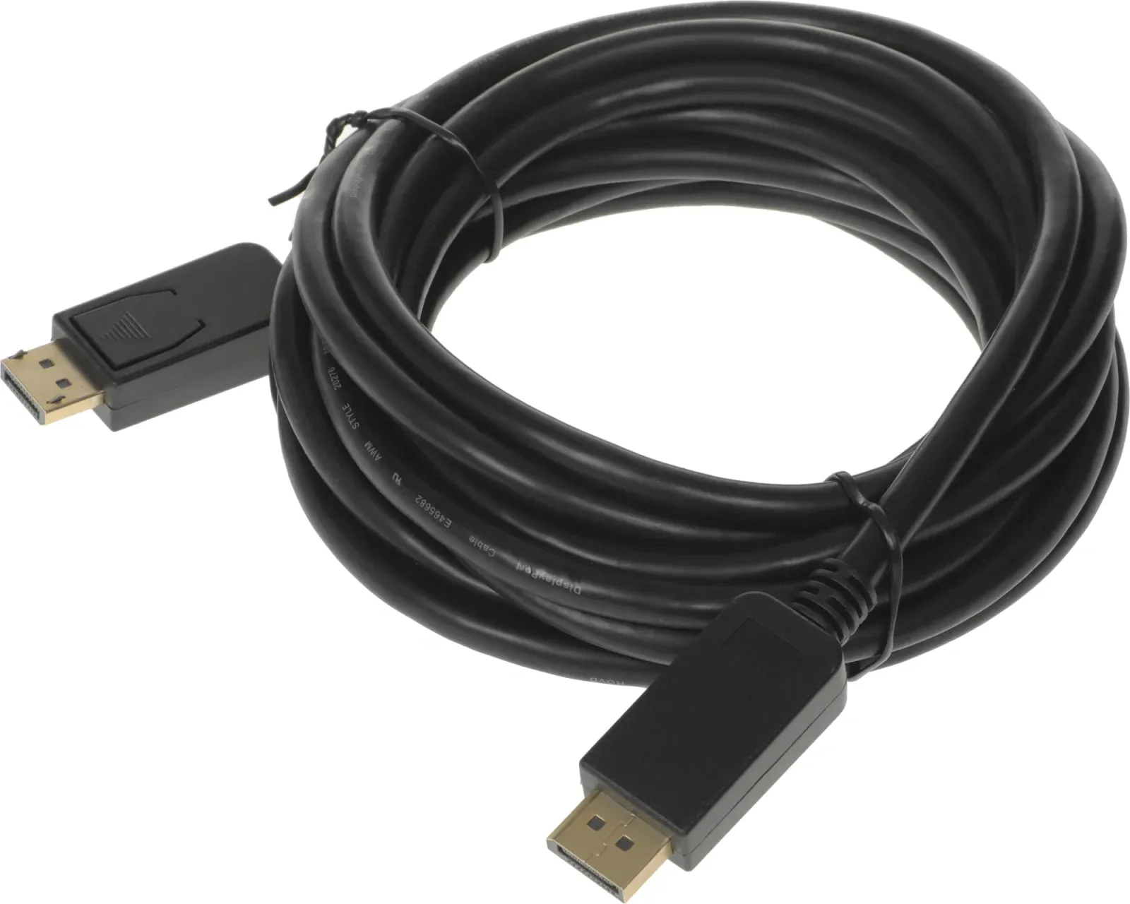 Кабель аудио-видео Buro v 1.2 DisplayPort m/DisplayPort m 5м. позолоч.конт. черный BHP DPP_1.2-5 - фото 2
