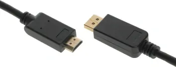 Кабель аудио-видео Buro v. 1.2 DisplayPort m/HDMI m 2м. позолоч.конт. черный BHP DPP_HDMI-2 - фото 8