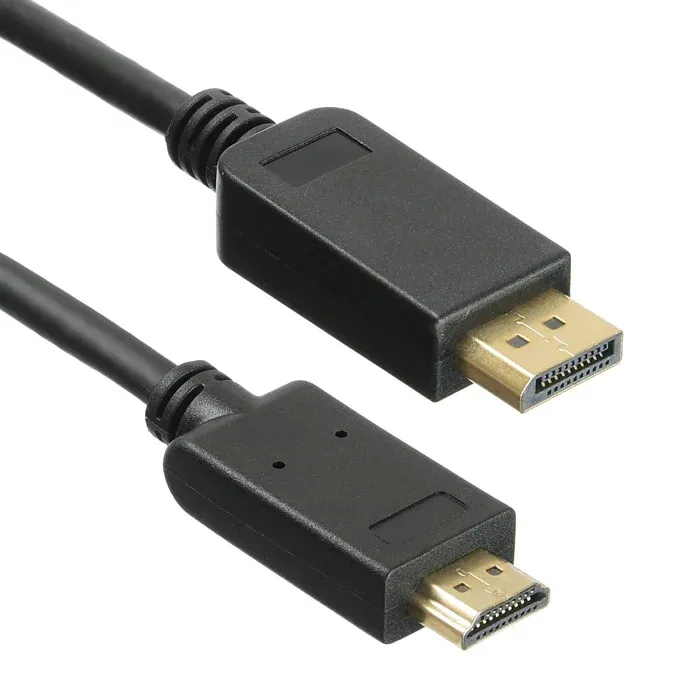 Кабель аудио-видео Buro v. 1.2 DisplayPort m/HDMI m 5м. позолоч.конт. черный BHP DPP_HDMI-5 - фото 4