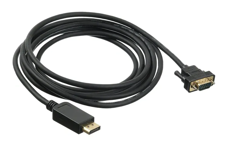 Кабель аудио-видео Buro 1.1v DisplayPort m/VGA m 3м. позолоч.конт. черный BHP DPP_VGA-3