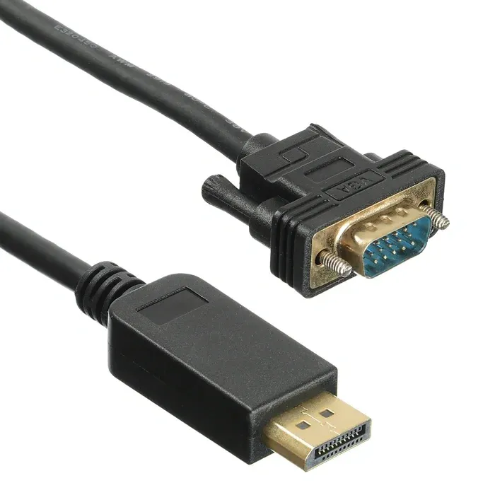 Кабель аудио-видео Buro 1.1v DisplayPort m/VGA m 3м. позолоч.конт. черный BHP DPP_VGA-3 - фото 3
