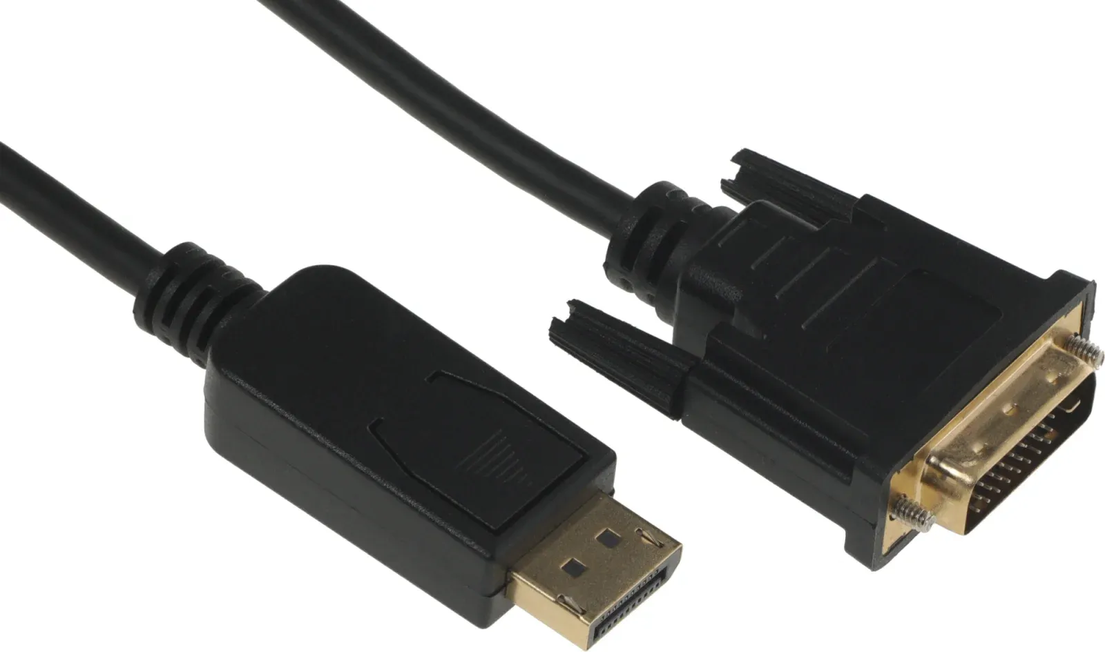 Кабель аудио-видео Buro 1.1v DisplayPort m/DVI-D Dual Link m 2м. позолоч.конт. черный BHP DPP_DVI-2 - фото 5
