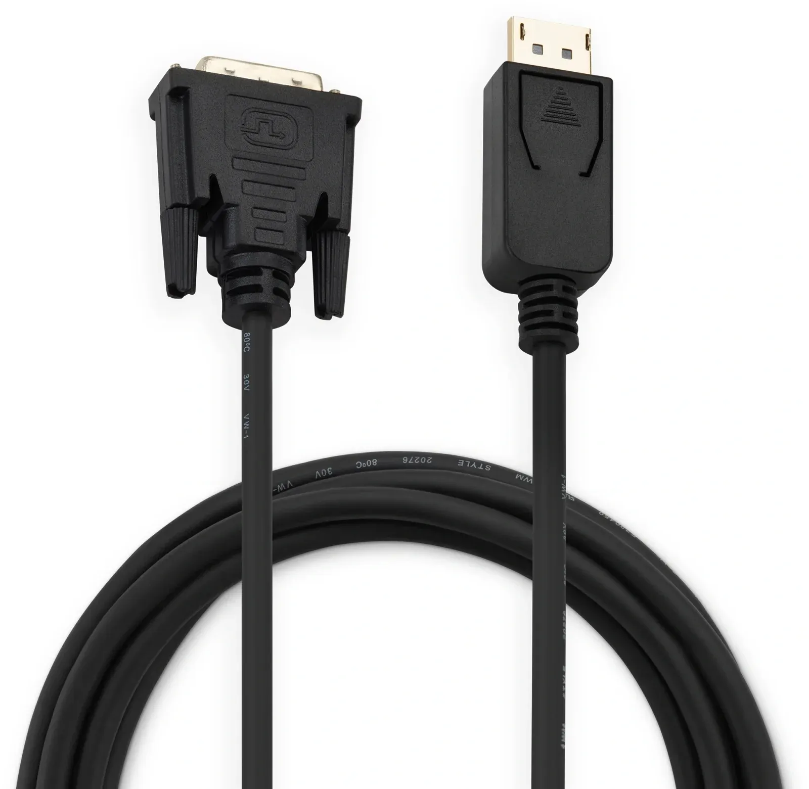 Кабель аудио-видео Buro 1.1v DisplayPort m/DVI-D Dual Link m 3м. позолоч.конт. черный BHP DPP_DVI-3 - фото 2