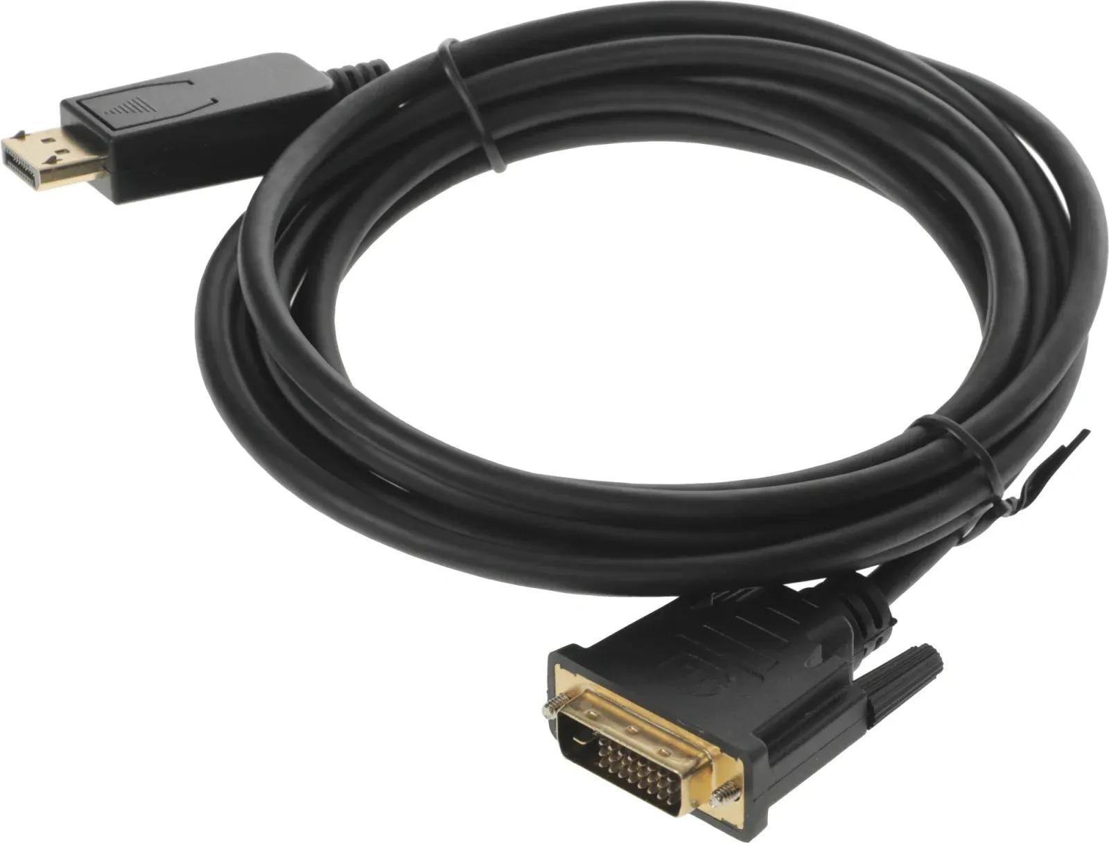 Кабель аудио-видео Buro 1.1v DisplayPort m/DVI-D Dual Link m 3м. позолоч.конт. черный BHP DPP_DVI-3 - фото 4