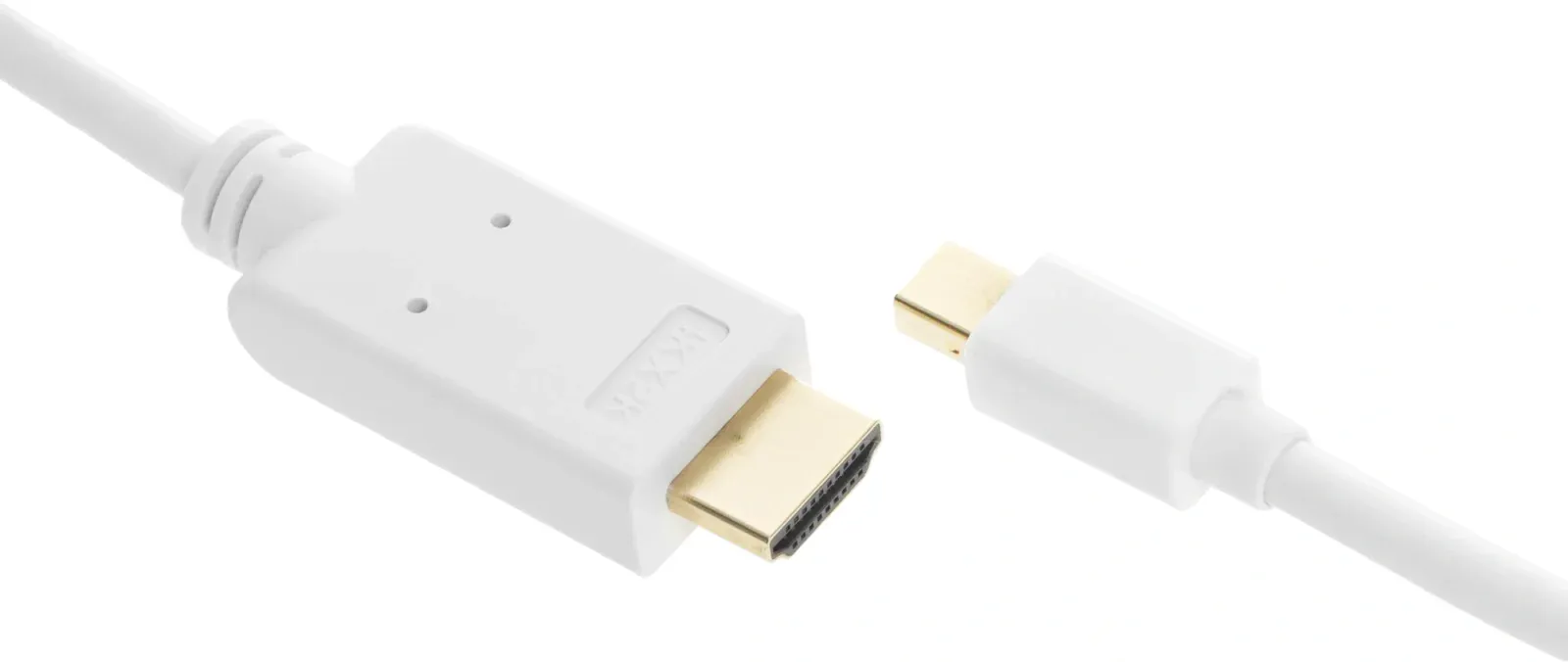 Кабель аудио-видео Buro 1.2v miniDisplayport m/HDMI m 2м. позолоч.конт. белый BHP MDPP-HDMI-2 - фото 4