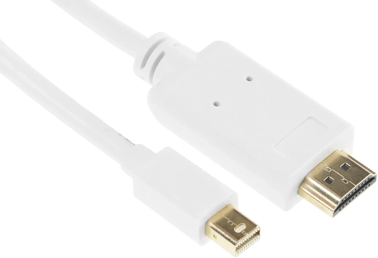 Кабель аудио-видео Buro 1.2v miniDisplayport m/HDMI m 2м. позолоч.конт. белый BHP MDPP-HDMI-2 - фото 6
