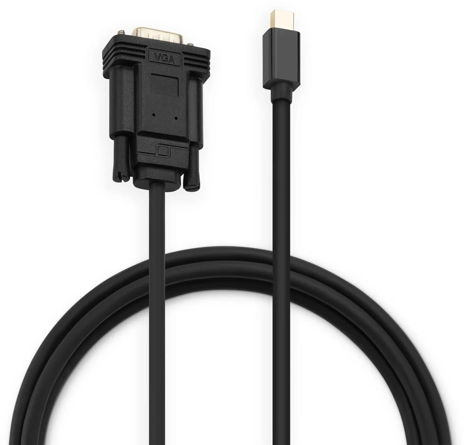 Кабель аудио-видео Buro 1.1v miniDisplayport m/VGA m 2м. позолоч.конт. черный BHP MDPP-VGA-2 - фото 3