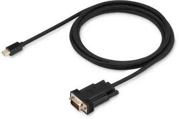 Кабель аудио-видео Buro 1.1v miniDisplayport m/VGA m 2м. позолоч.конт. черный BHP MDPP-VGA-2 - фото 4