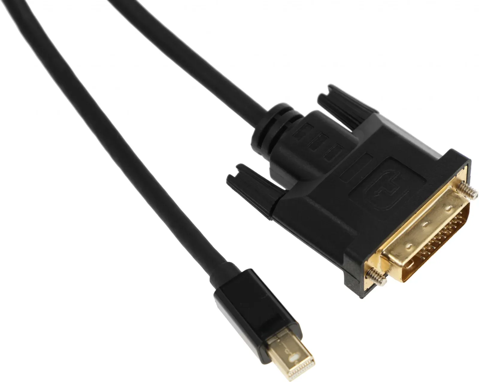 Кабель аудио-видео Buro 1.1v miniDisplayport m/DVI-D Dual Link m 2м. позолоч.конт. черный BHP MDPP-DVI-2 - фото 3