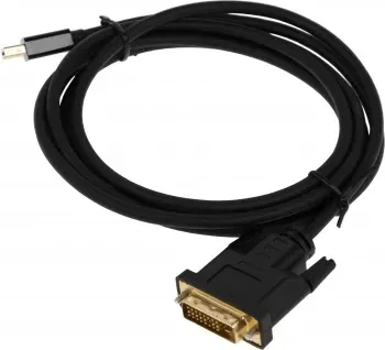 Кабель аудио-видео Buro 1.1v miniDisplayport m/DVI-D Dual Link m 2м. позолоч.конт. черный BHP MDPP-DVI-2 - фото 5
