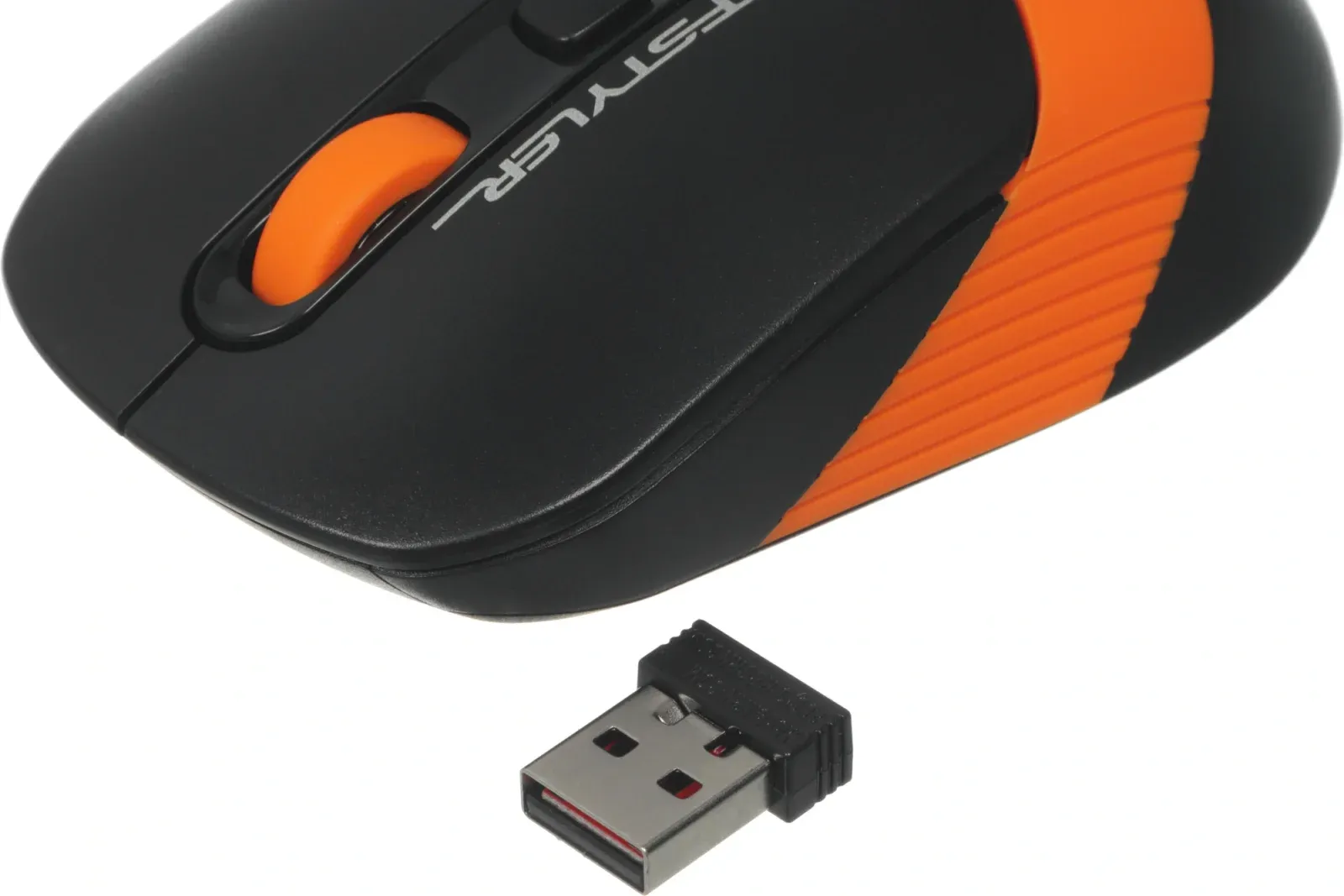 Мышь A4Tech Fstyler FG10 черный/оранжевый оптическая 2000dpi беспров. USB 4but FG10 ORANGE - фото 5