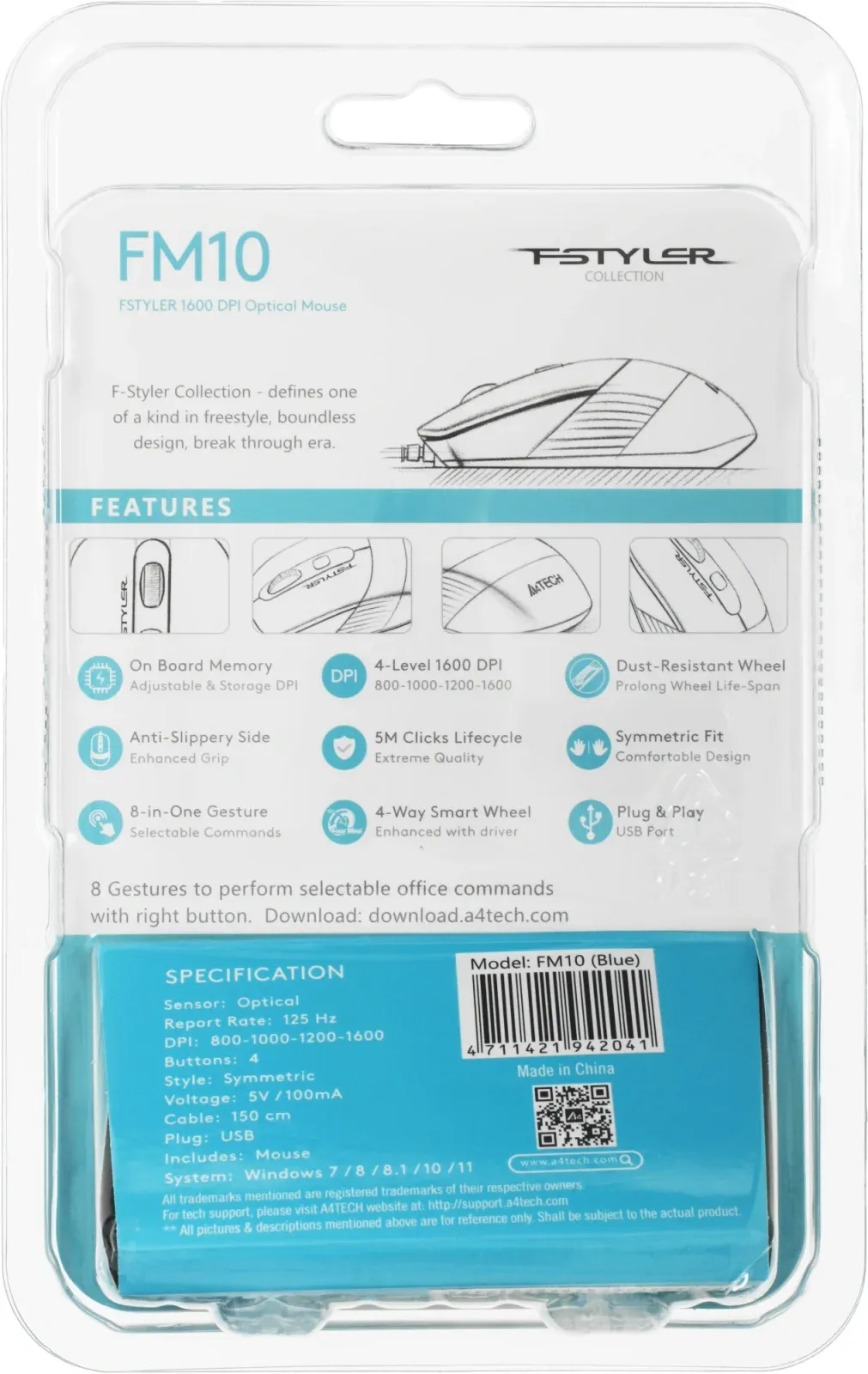 Мыши A4TECH FM10 - фото 2