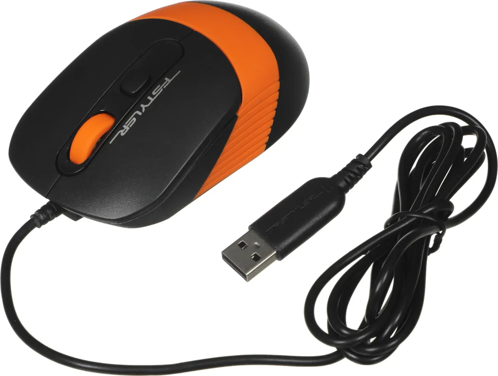 Мышь A4Tech Fstyler FM10 черный/оранжевый оптическая 1600dpi USB 4but FM10 ORANGE - фото 5