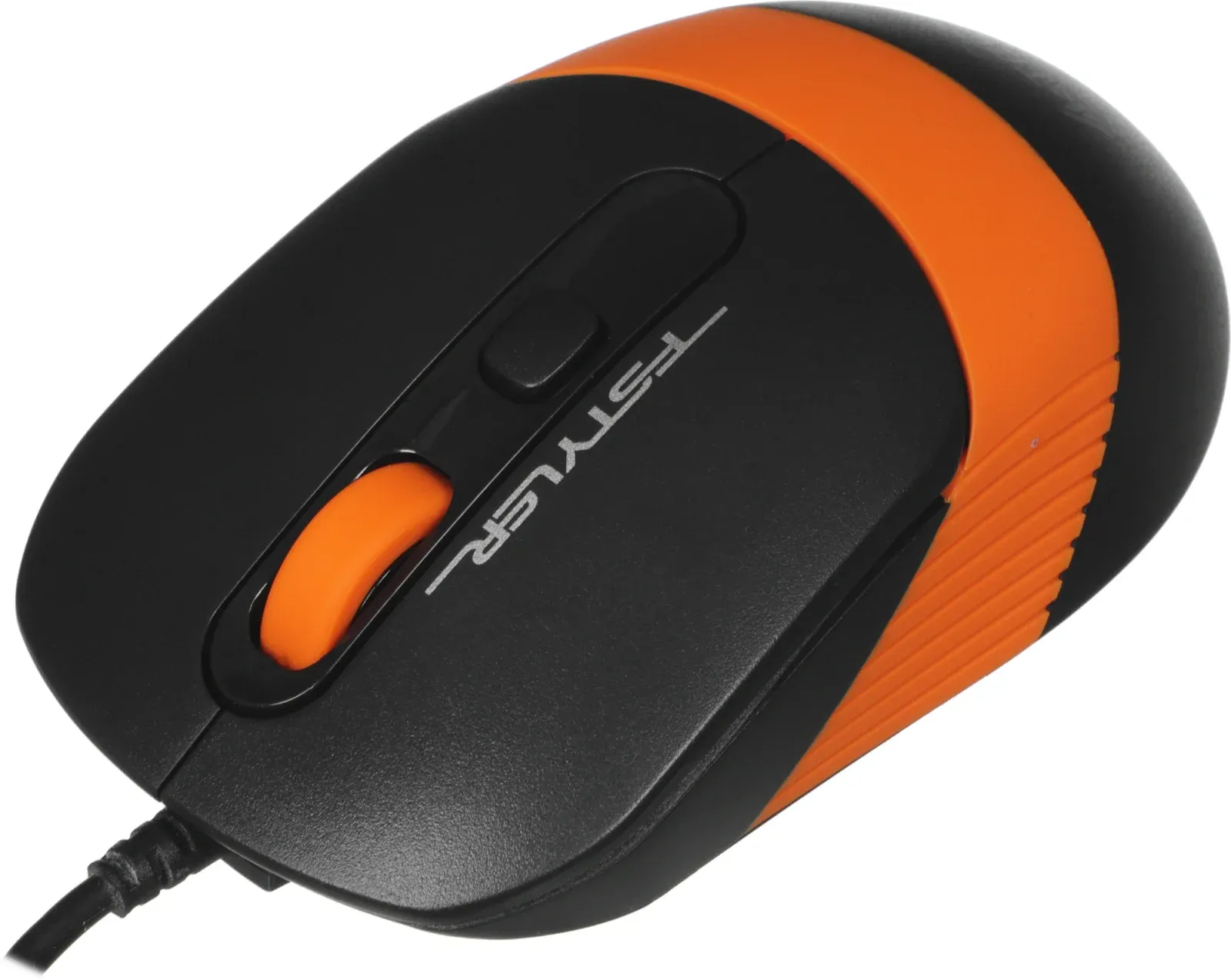 Мышь A4Tech Fstyler FM10 черный/оранжевый оптическая 1600dpi USB 4but FM10 ORANGE - фото 6