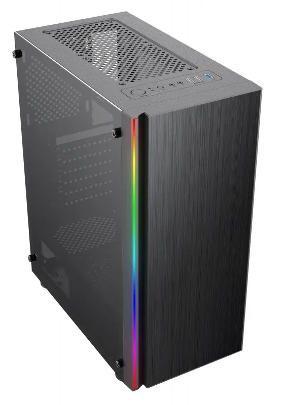 Корпус Formula CL-3302B RGB черный без БП ATX 7x120mm 2xUSB2.0 1xUSB3.0 audio bott PSU - фото 2
