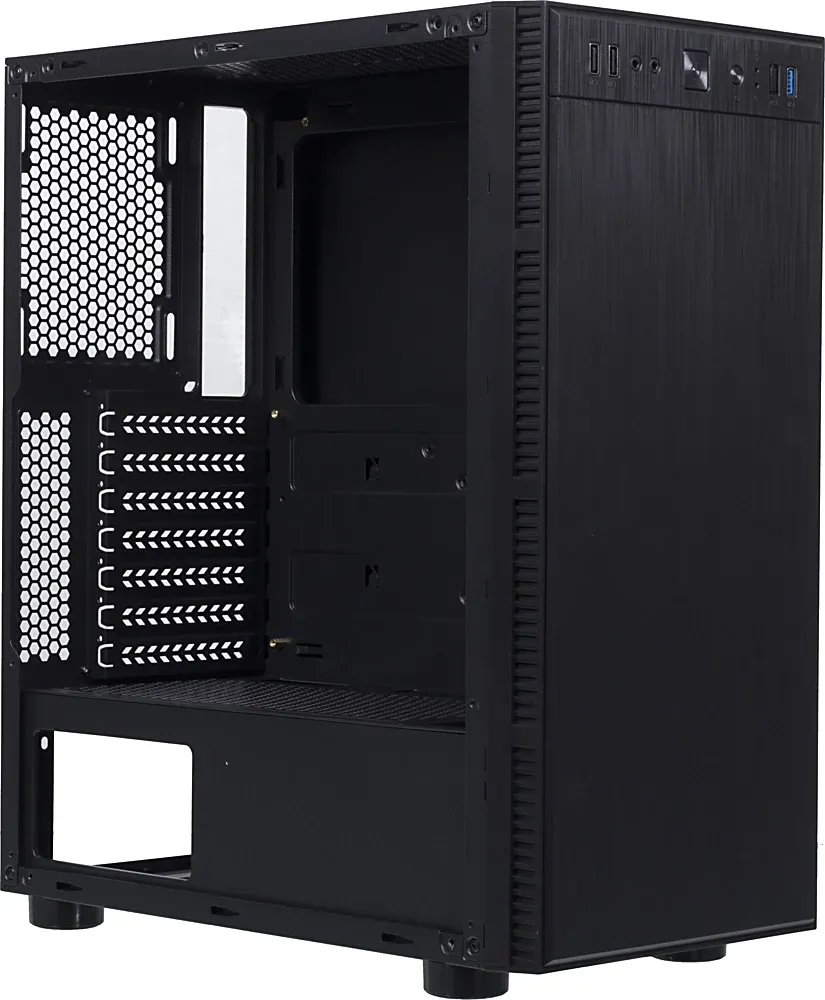 Корпус Accord 3407 черный без БП ATX 8x120mm 2xUSB2.0 1xUSB3.0 audio bott PSU - фото 7