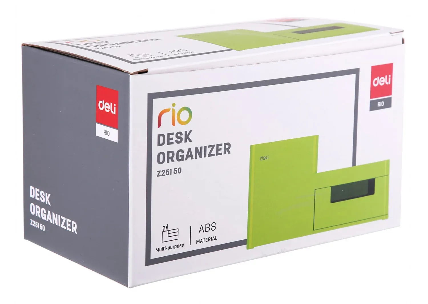 Органайзер настольный Deli EZ25150 Rio 175x90x92мм зеленый пластик - фото 3