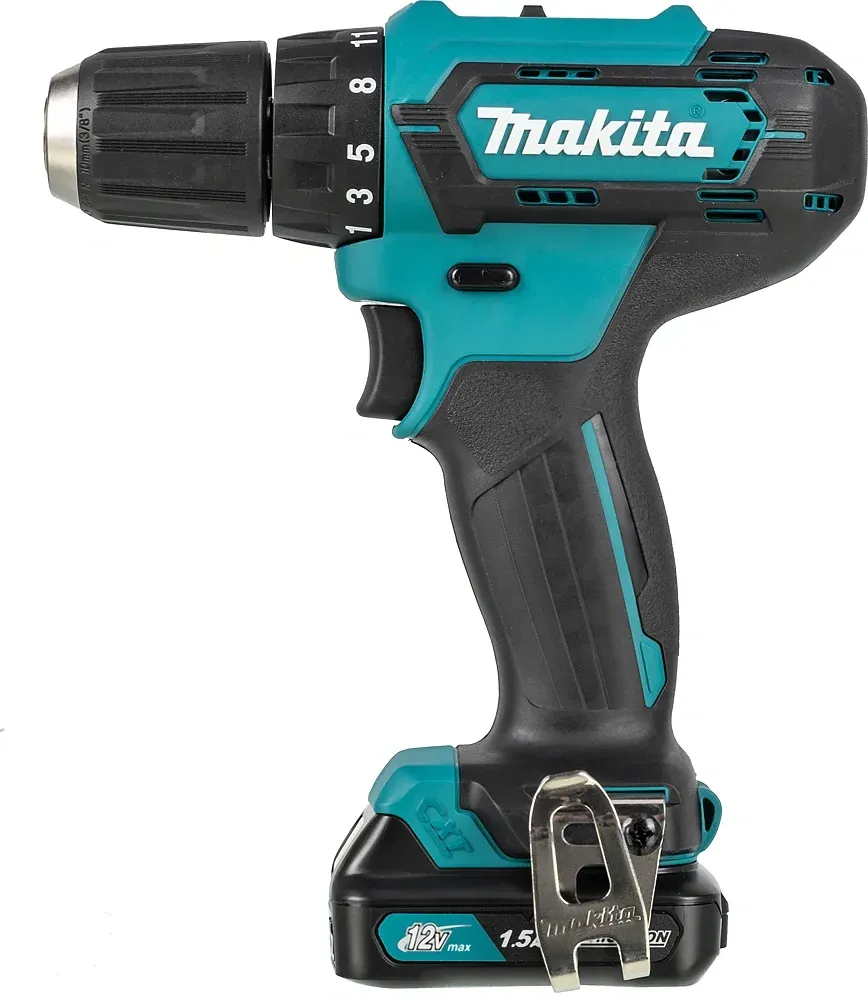 Дрель-шуруповерт Makita DF333DWYE аккум. патрон:быстрозажимной кейс в комплекте - фото 4