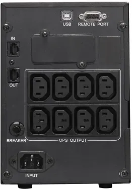Источник бесперебойного питания Powercom Smart King Pro+ SPT-1500-II LCD 1200Вт 1500ВА черный - фото 6