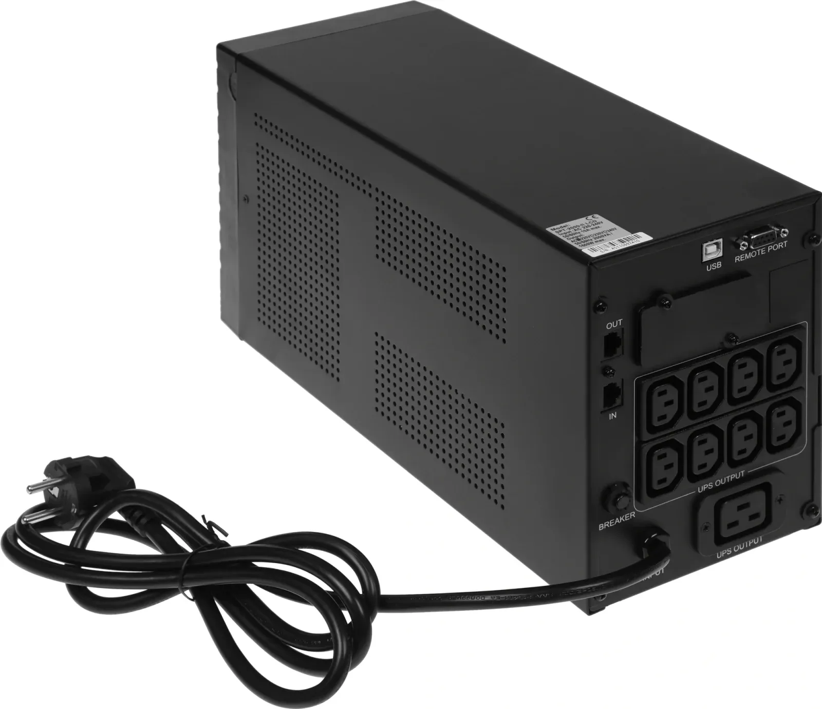 Источник бесперебойного питания Powercom Smart King Pro+ SPT-2000-II LCD 1600Вт 2000ВА черный - фото 7