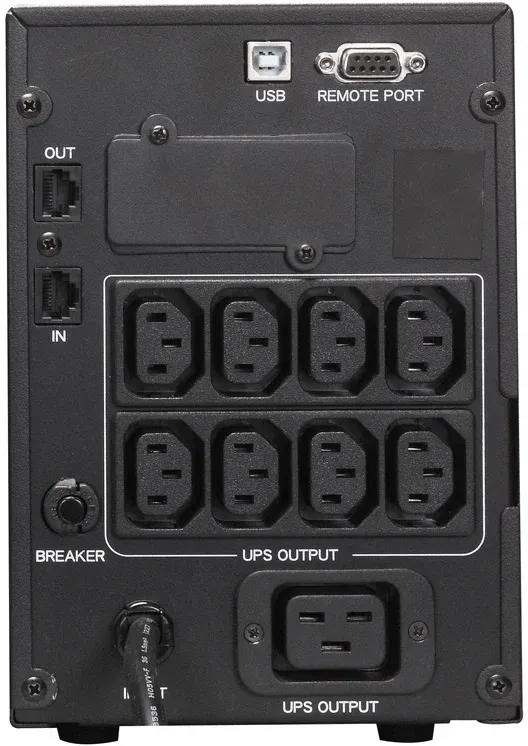 Источник бесперебойного питания Powercom Smart King Pro+ SPT-3000-II LCD 2400Вт 3000ВА черный - фото 3