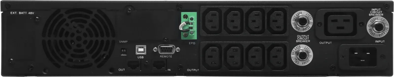 Источник бесперебойного питания Powercom Smart King Pro+ SPR-3000 LCD 2400Вт 3000ВА черный - фото 7