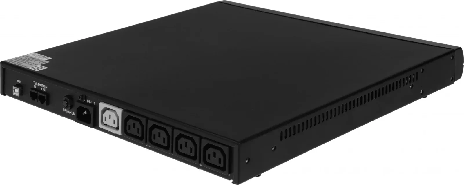Источник бесперебойного питания Powercom King Pro RM KIN-600AP RM 480Вт 600ВА черный - фото 2