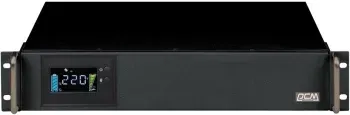 Источник бесперебойного питания Powercom King Pro RM KIN-1200AP LCD 960Вт 1200ВА черный - фото 3