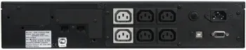 Источник бесперебойного питания Powercom King Pro RM KIN-1200AP LCD 960Вт 1200ВА черный - фото 4