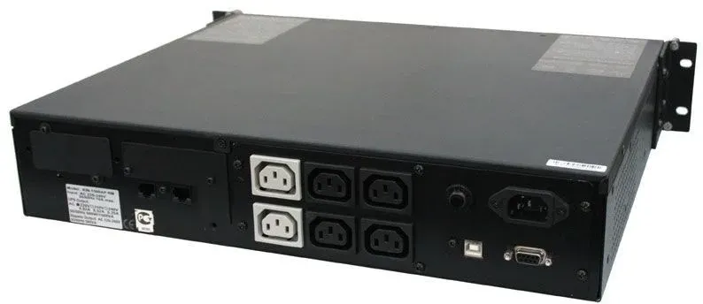 Источник бесперебойного питания Powercom King Pro RM KIN-1500AP LCD 1200Вт 1500ВА черный - фото 3