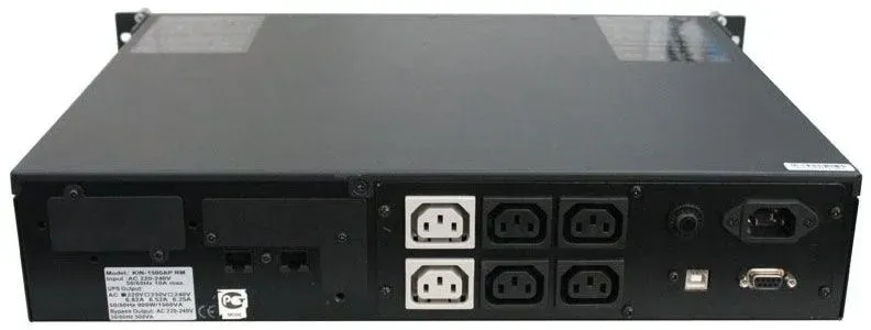 Источник бесперебойного питания Powercom King Pro RM KIN-1500AP LCD 1200Вт 1500ВА черный - фото 4