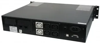 Источник бесперебойного питания Powercom King Pro RM KIN-1500AP LCD 1200Вт 1500ВА черный - фото 7