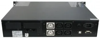Источник бесперебойного питания Powercom King Pro RM KIN-1500AP LCD 1200Вт 1500ВА черный - фото 8