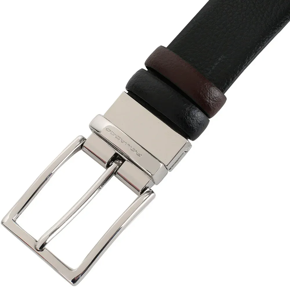 Ремень мужской Piquadro Modus CU4209MO/NM регулир. 125х3.5см черный/коричневый натур.кожа - фото 1