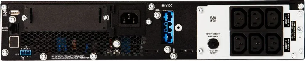 Источник бесперебойного питания APC Smart-UPS SRT SRT1500RMXLI 1500Вт 1500ВА черный - фото 4