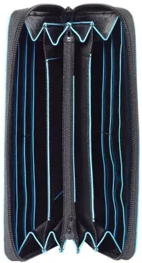 Кошелек женский Piquadro Blue Square PD1515B2R/N черный натур.кожа - фото 3