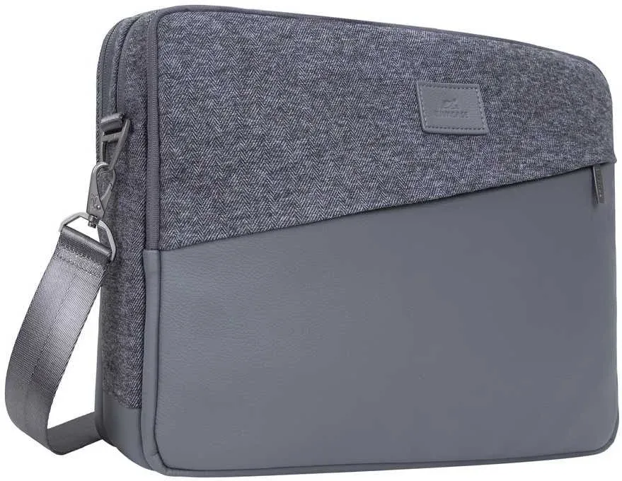 Сумка для ноутбука 15.6 Riva 7930 серый полиэстер 7930 GREY - фото 3