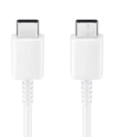 Кабель Samsung EP-DA705BWRGRU USB Type-C m-USB Type-C m 1м белый упак.:1шт - фото 1