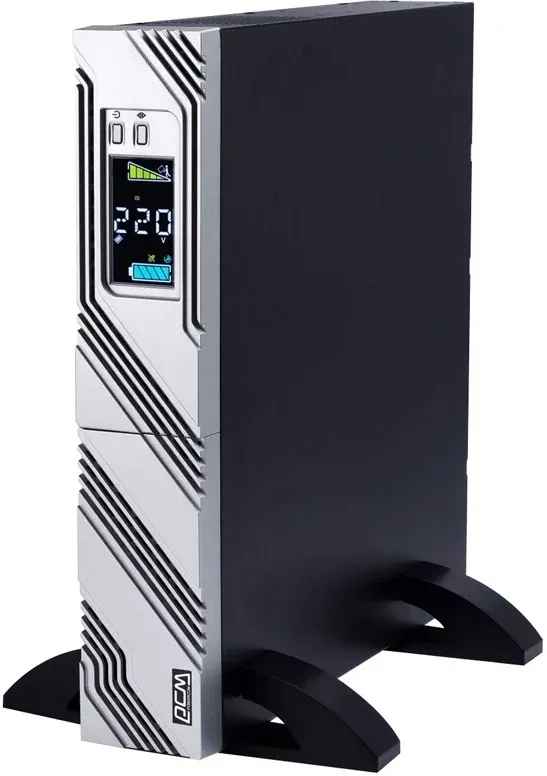 Источник бесперебойного питания Powercom Smart King RT SRT-2000A LCD 1800Вт 2000ВА черный - фото 2