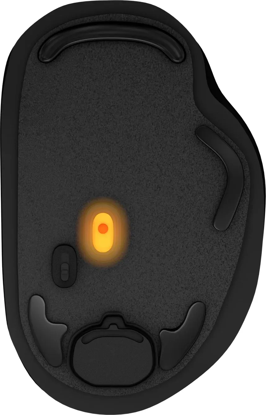 Мышь Оклик 636LWC черный оптическая 1600dpi беспров. USB/USB-C для ноутбука 6but 1158065 - фото 3