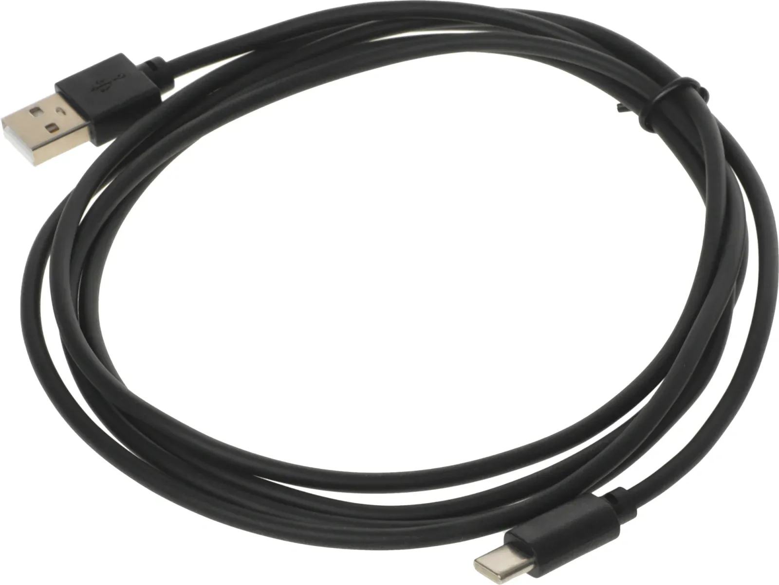 Кабель USB m-USB Type-C m 1.8м черный - фото 2
