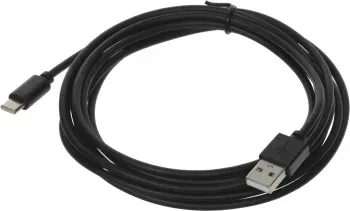 Кабель USB m-USB Type-C m 3м черный - фото 8