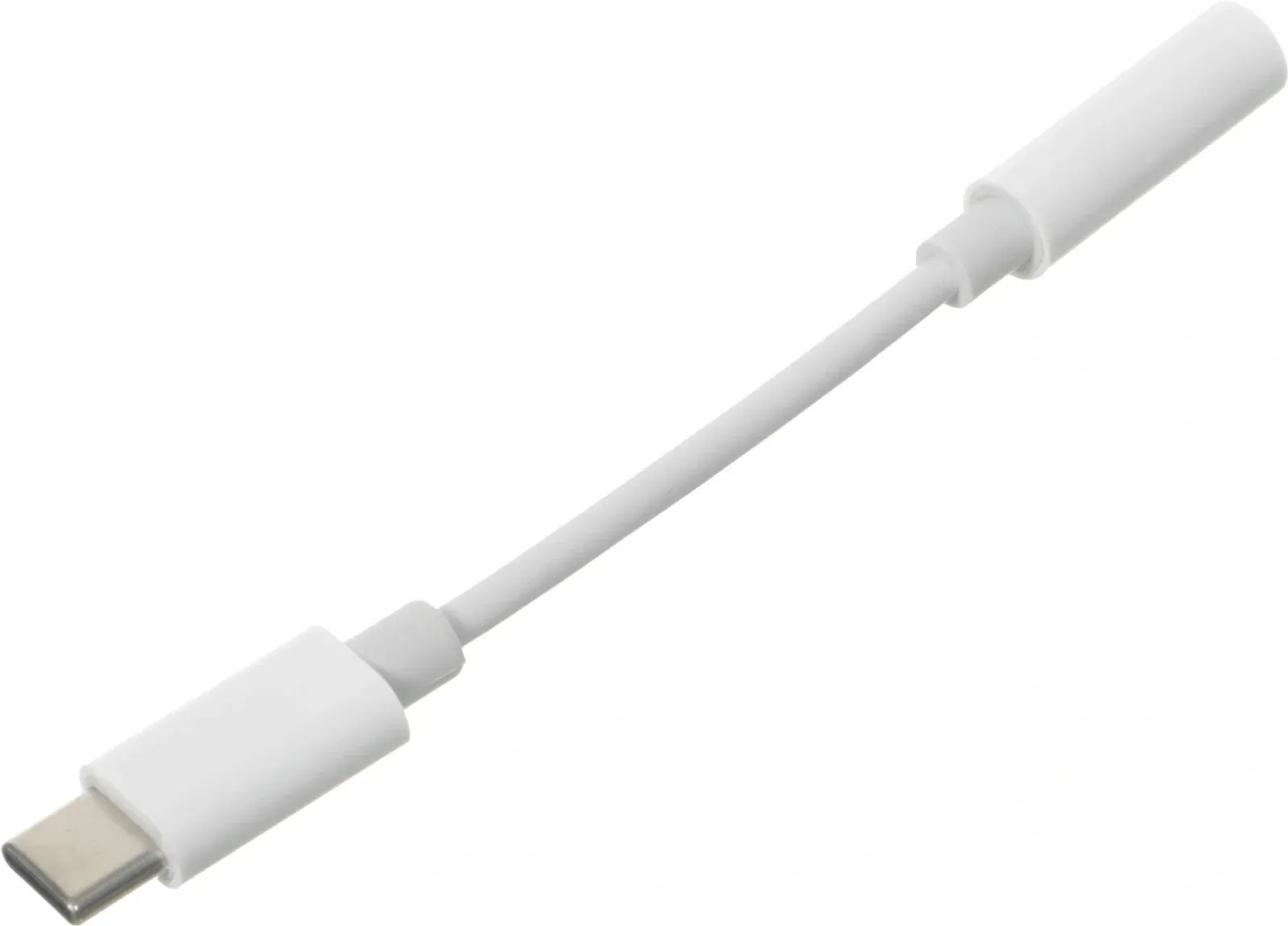 Переходник Jack 3.5 f-USB Type-C m 0.05м белый - фото 5