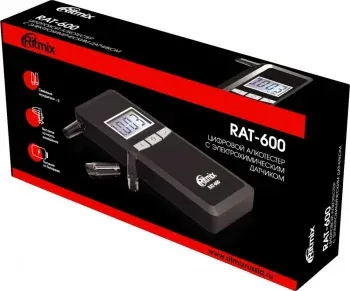 Алкотестер Ritmix RAT-600 электрохимический черный - фото 7
